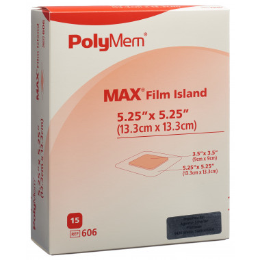 PolyMem Adhesive Film Dressing 13.3x13.3cm