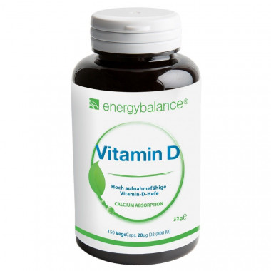 energybalance Vitamin D Hefe Kapsel 20 mcg High Absorption