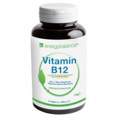 energybalance Vitamin B12 Kapsel 500 mcg + Piperin