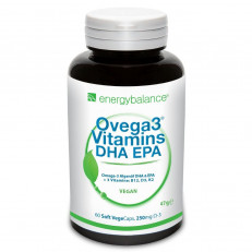 energybalance Ovega3 DHA EPA Kapsel 250 mg Algenöl Vitamin B12 D3 K2