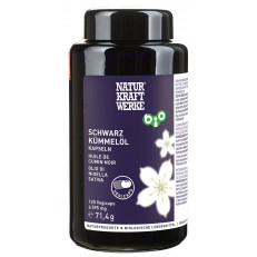 NaturKraftWerke Schwarzkümmelöl Vegicaps 595 mg Bio/kbA